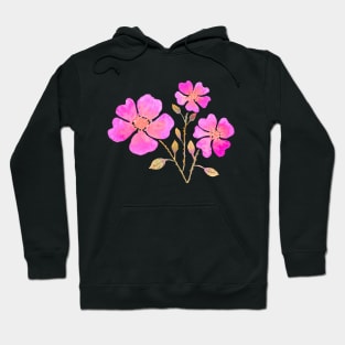 Wild Roses in Hot Pink Hoodie